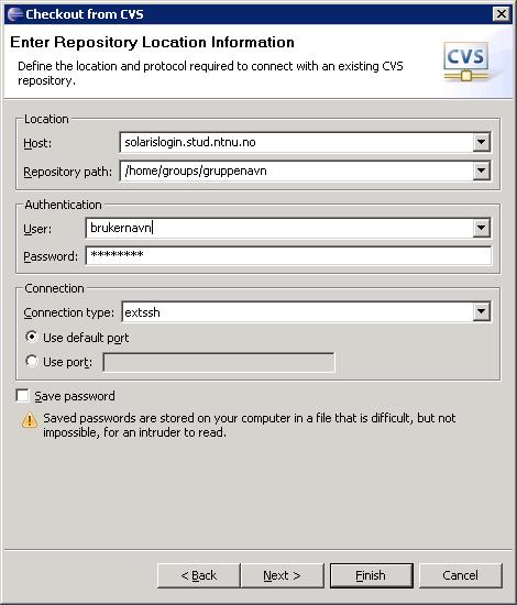 Repository Location Information