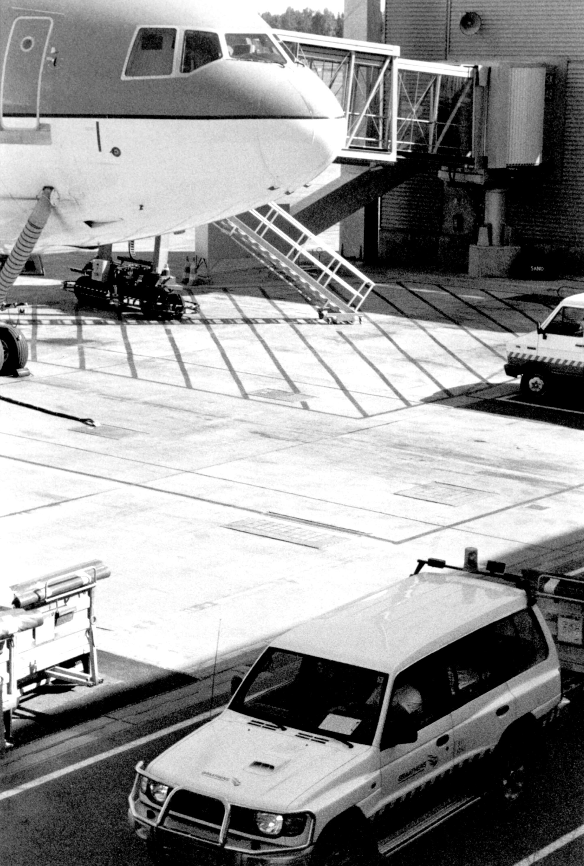 Ground crew bil p� Gardemoen