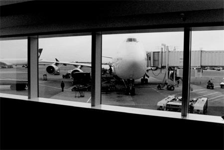 Air France sett innenfra terminal bygning