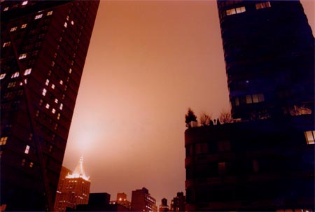 Nattehimmel i New York