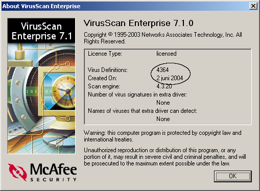 Antivirus about