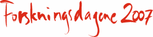 Logo Forskningsdagene 2007 R�d