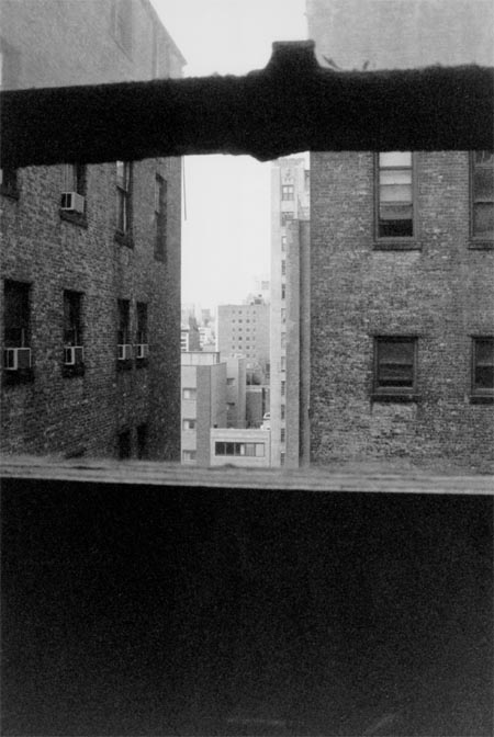 Utsikt fra YMCA herberget i Chelsea, Manhattan.