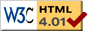Gyldig&nbsp;HTML&nbsp;4.01