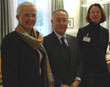 Minister of
Environment Ms Helen Bj&oslash;rn&oslash;y, Secretary-general of the IMO Efthimios E.
Mitropoulos and Director General of Norwegian Shipowners' Association Marianne
Lie. Foto: Ministry of Environment.