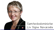 Samferdselsminister Liv Signe Navarsete