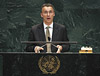 Prime Minister Stoltenberg gives his statement to the UN General Assmbly. Photo: Scanpix