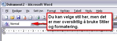 stiler/stiler1 - Copyright: brukersenter@hist.no