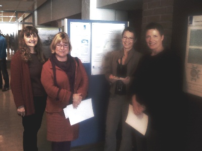 Fra venstre: Ester Halse (koordinater for Forskninsgdagene), Anne G. Vinsnes, Astrid Kilvik og Liv Inger Lamøy