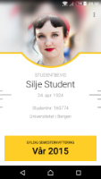 Gyldig studentbevis
