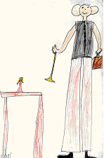 Barnetegning av Mari