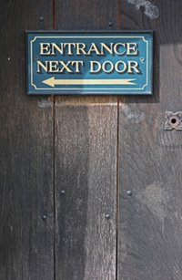 Next door sign