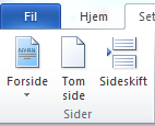 Sett inn forside