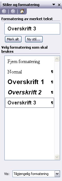 overskrifter/nummerert2 - Copyright: brukersenter@hist.no