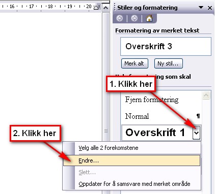 overskrifter/nummerert5 - Copyright: brukersenter@hist.no