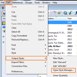 Tilpasse EndNote